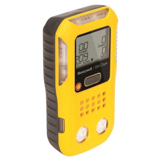 Left Angle View Of The BW Clip4 Gas Detector (In Yellow)