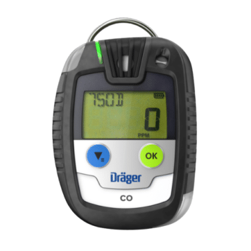 drager pac 6000 single gas detector front image CO