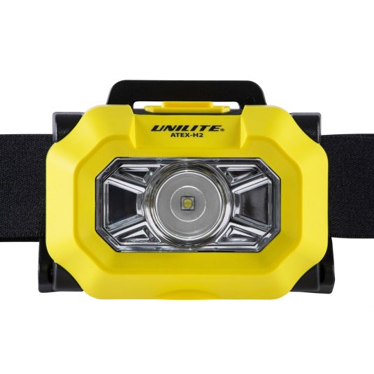 Unilite H2 Atex Head Torch (Zoomed Front View Of Light)