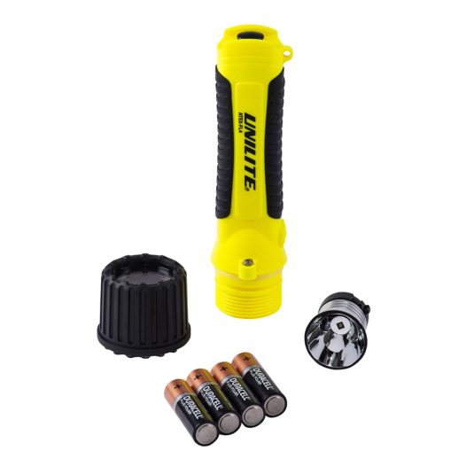 Unilite FL4 Hand Torch (Unscrewed w/ Batteries Removed)