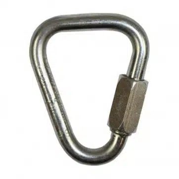 Ridgegear RGK12 Steel Screwgate Delta Link Carabiner (10mm)