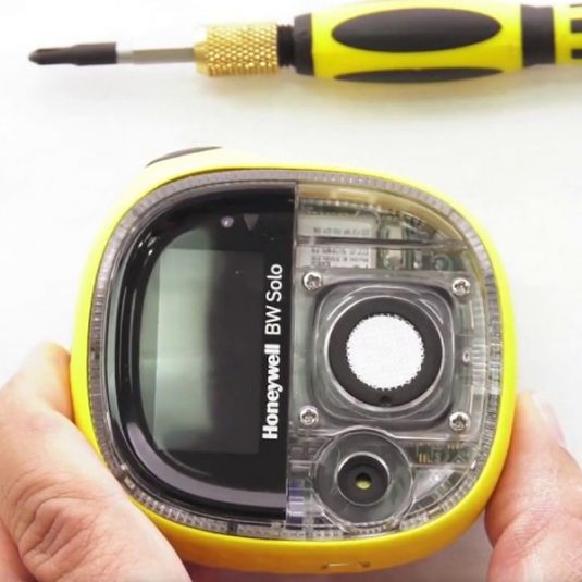 BW Solo Gas Detector - Top View Unscrewed