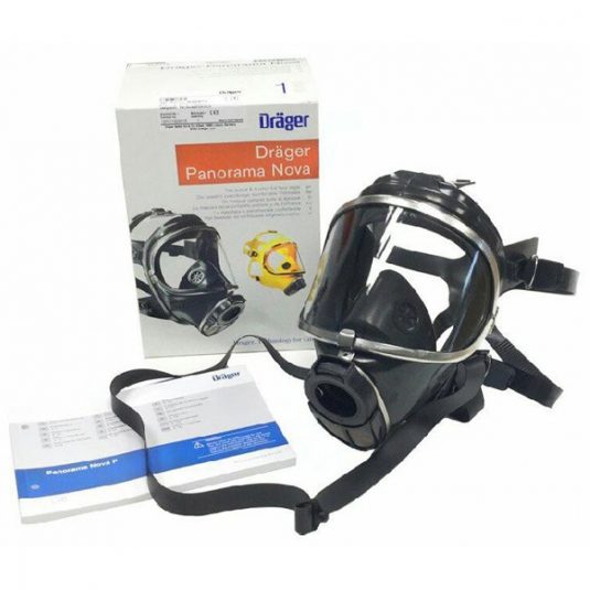 Drager Nova Face Mask Box Image With Mask Displayed On The Side