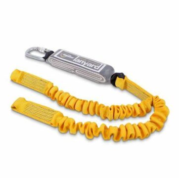 RGL9 Twin Leg Elasticated Webbing Lanyard & Shock