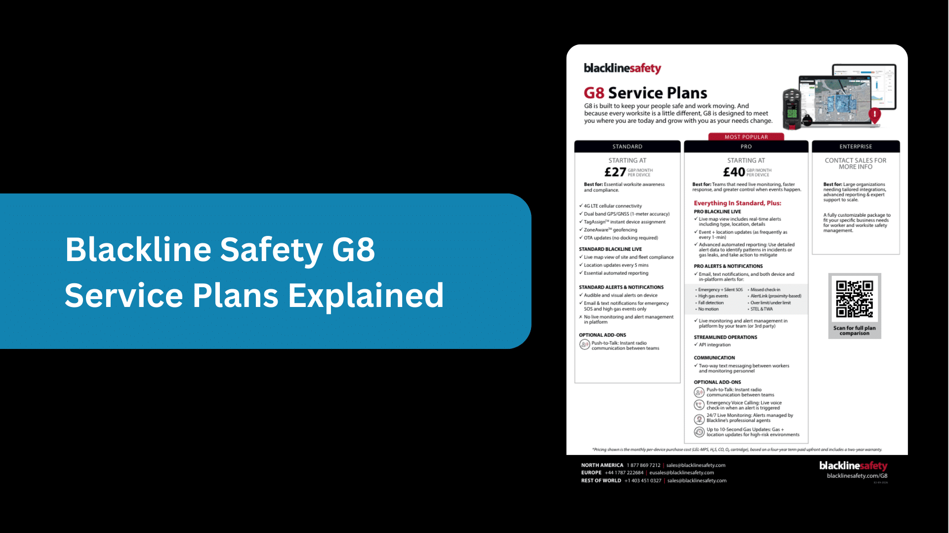 Blackline Safety G8 Service Plans Explained
