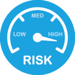 Risk high - circle