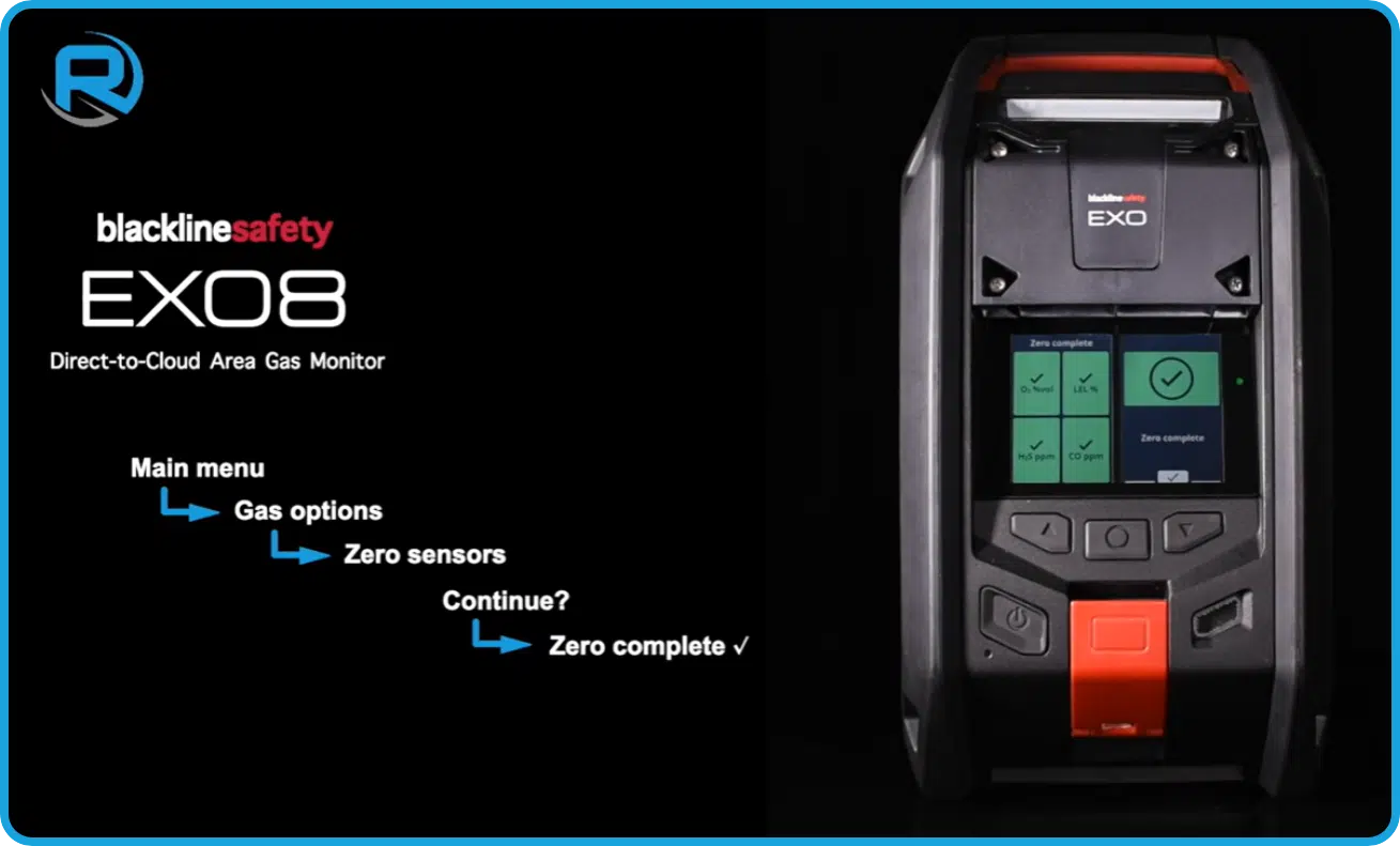 how to zero sensors on the exo 8