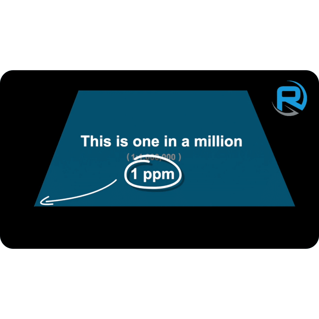1 ppm shown as an image